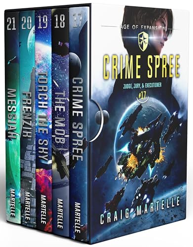 Download Judge, Jury, and Executioner Boxed Set (17-21): Crime Spree, The Mob, Torch the Sky, Frenzik, Messiah (Judge, Jury, Executioner Boxed Set Book 5) [EPUB] [PDF] by Craig Martelle