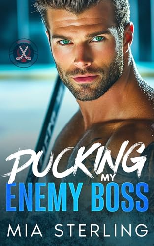 Pucking my Enemy Boss: A Christmas Hockey Pregnancy Romance (Ice Kings of Chicago Book 1)