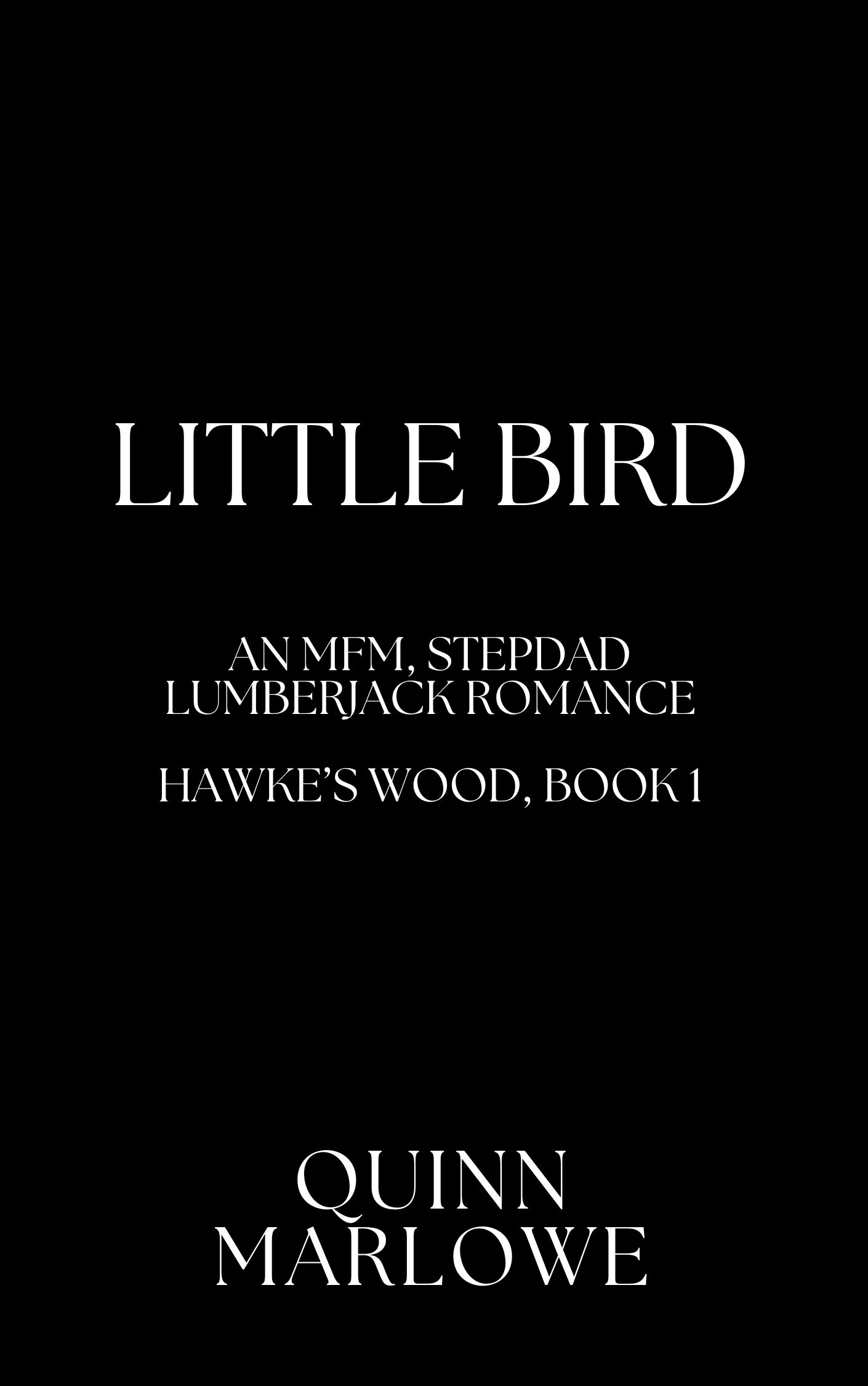 Little Bird: A Stepdad, Lumberjack, MFM Romance (Hawke’s Wood Book 1)