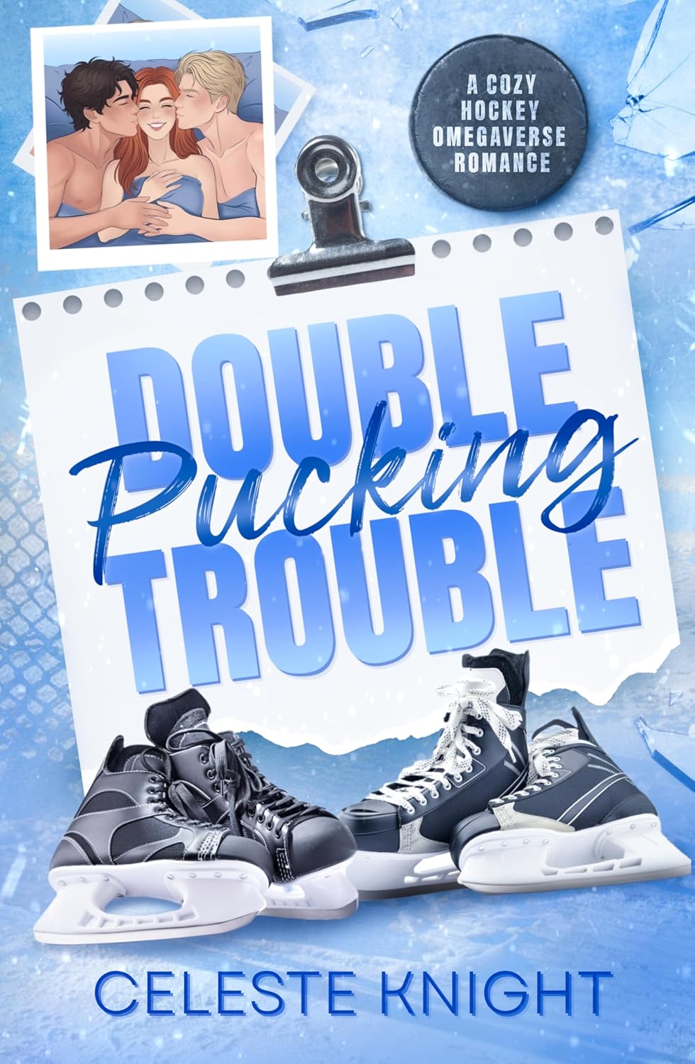 Double Pucking Trouble: A Cozy Hockey Omegaverse Romance